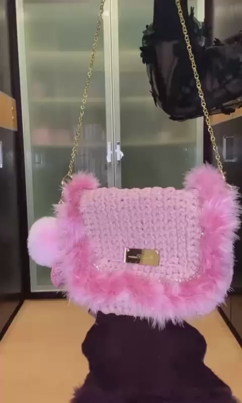 Petal Plush Handbag
