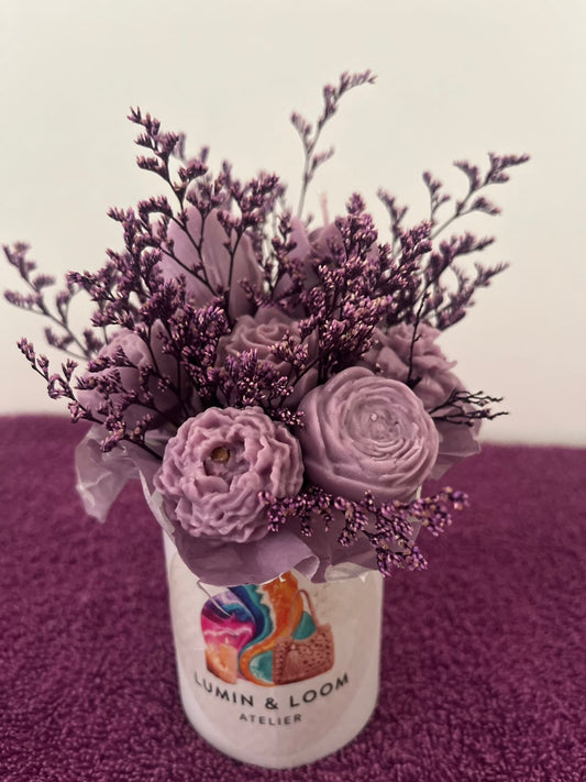 "Violet Dream" candle bouquet 💐
